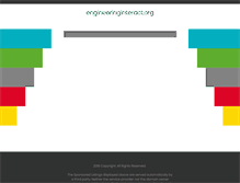 Tablet Screenshot of engineeringinteract.org